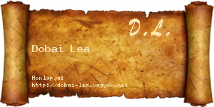 Dobai Lea névjegykártya